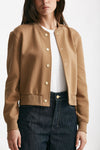 bomber crop in jersey scuba barbara cammello donna Max mara s - 4