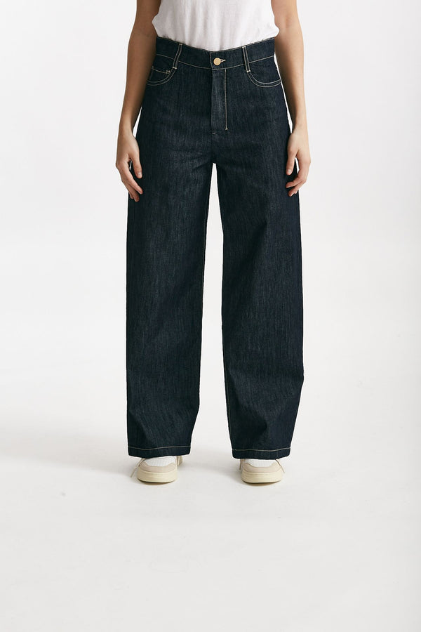 jeans wide leg zucchero vita alta donna Max mara s