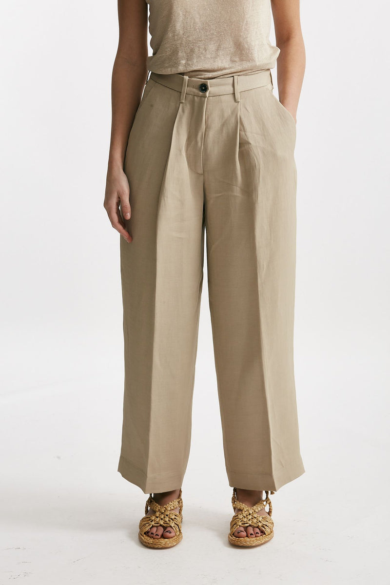 pantalone chino rubino sabbia chiaro donna Nine in the morning - 1