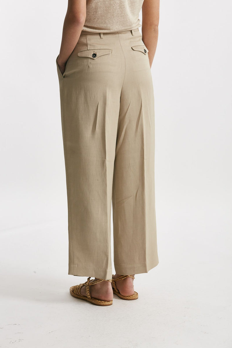 pantalone chino rubino sabbia chiaro donna Nine in the morning - 3