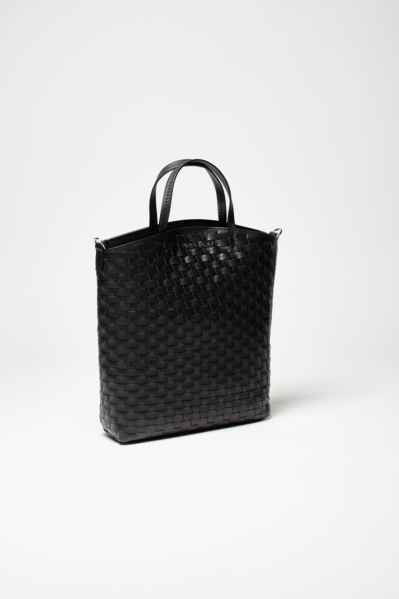 borsa ladylike nappa woven - b02167 nero donna Orciani - 2