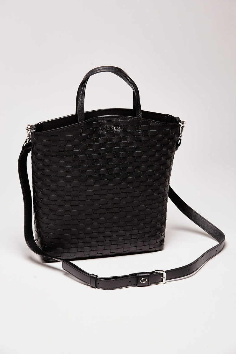 borsa ladylike nappa woven - b02167 nero donna Orciani - 6