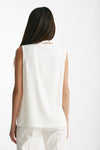 top con sciarpa bianco donna ( p - s ) - 3