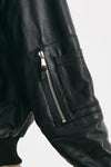 bomber in pelle nero donna Myskin - 7