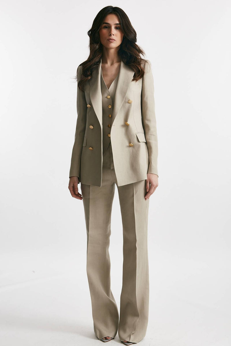 tailleur doppiopetto t-parigi sabbia donna Tagliatore - 2