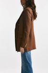 blazer over in lino jasmine10b tabacco donna Tagliatore - 2