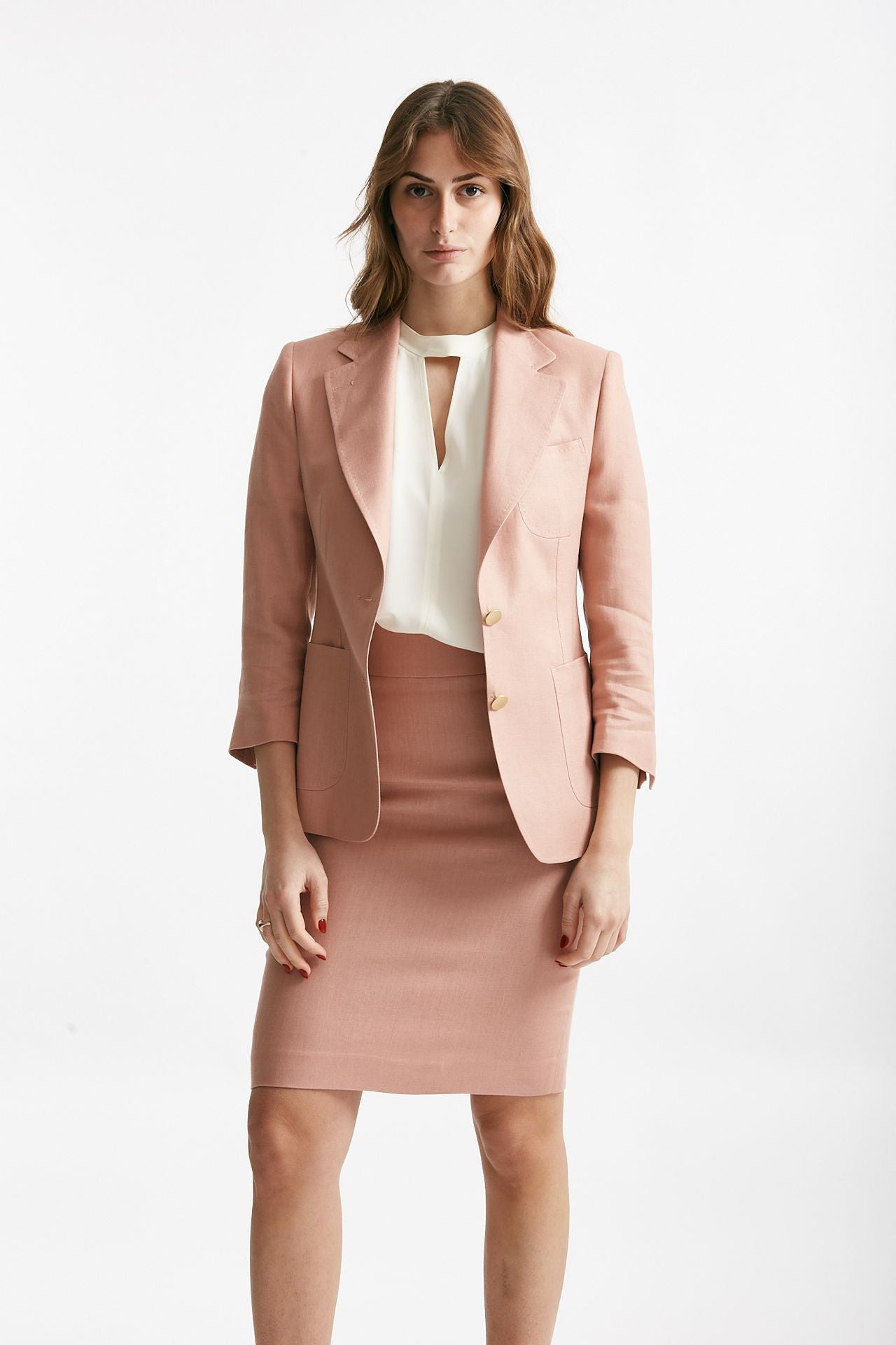 gonna tubino vita alta rosa donna Tagliatore - 1