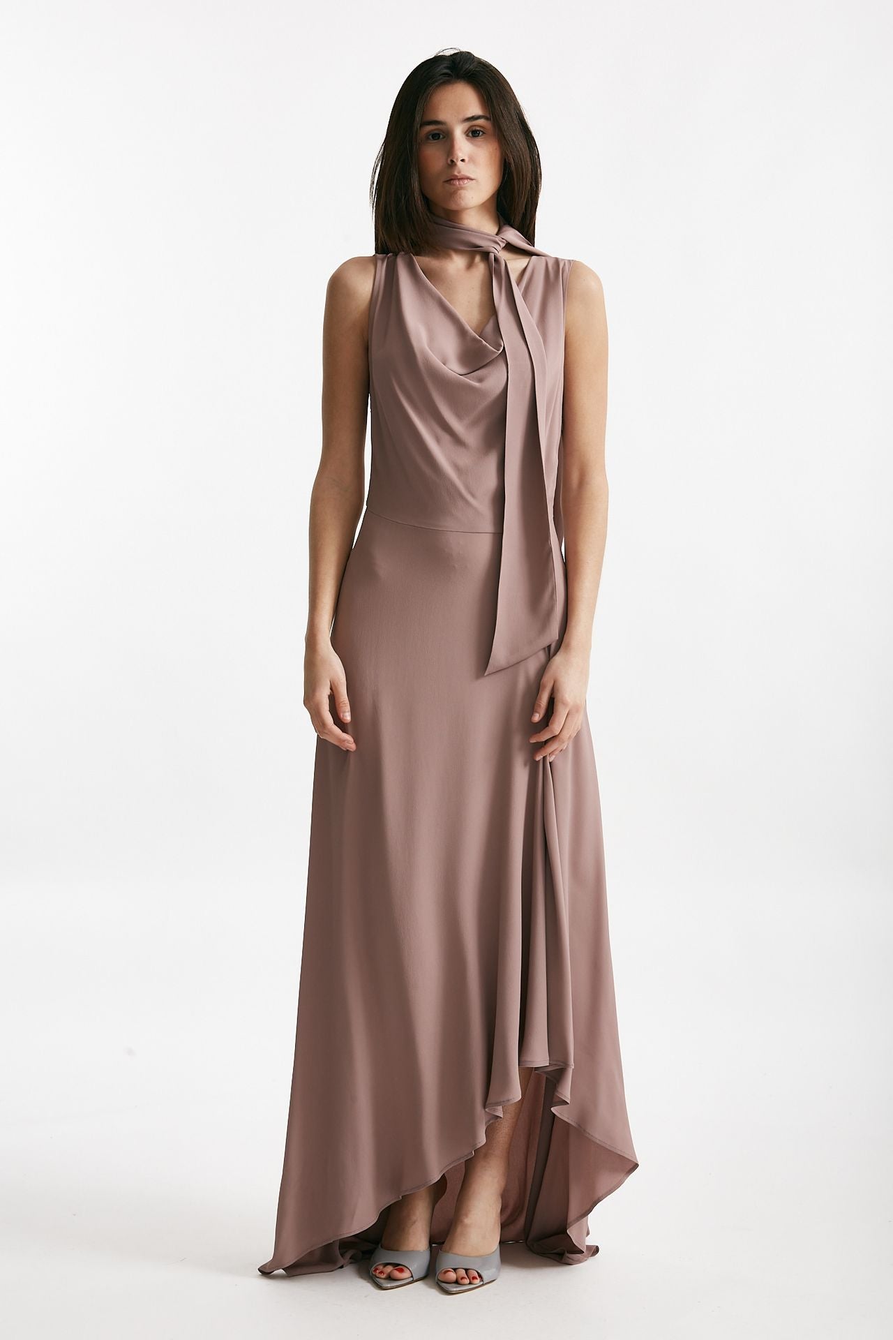 abito lungo rosa cipolla donna Federica tosi - 1