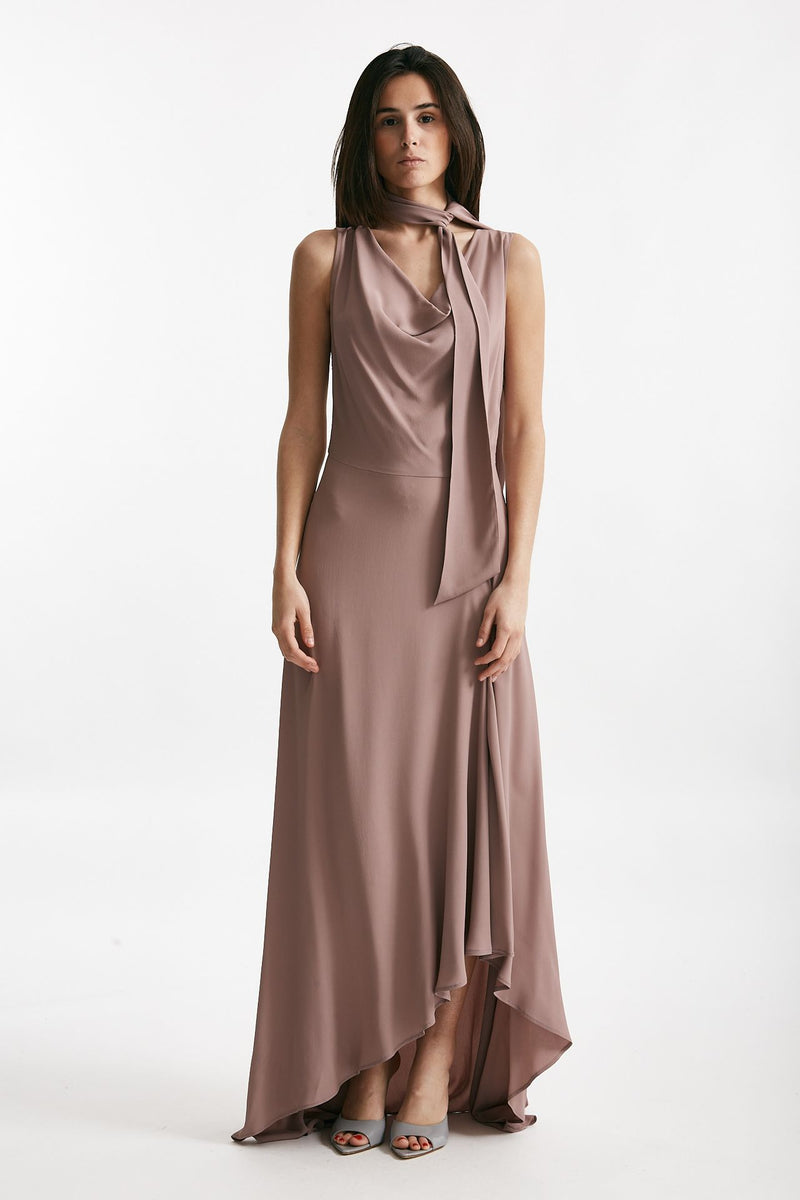 abito lungo rosa cipolla donna Federica tosi - 1