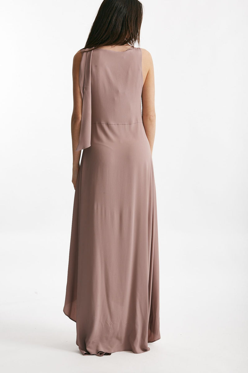 abito lungo rosa cipolla donna Federica tosi - 3