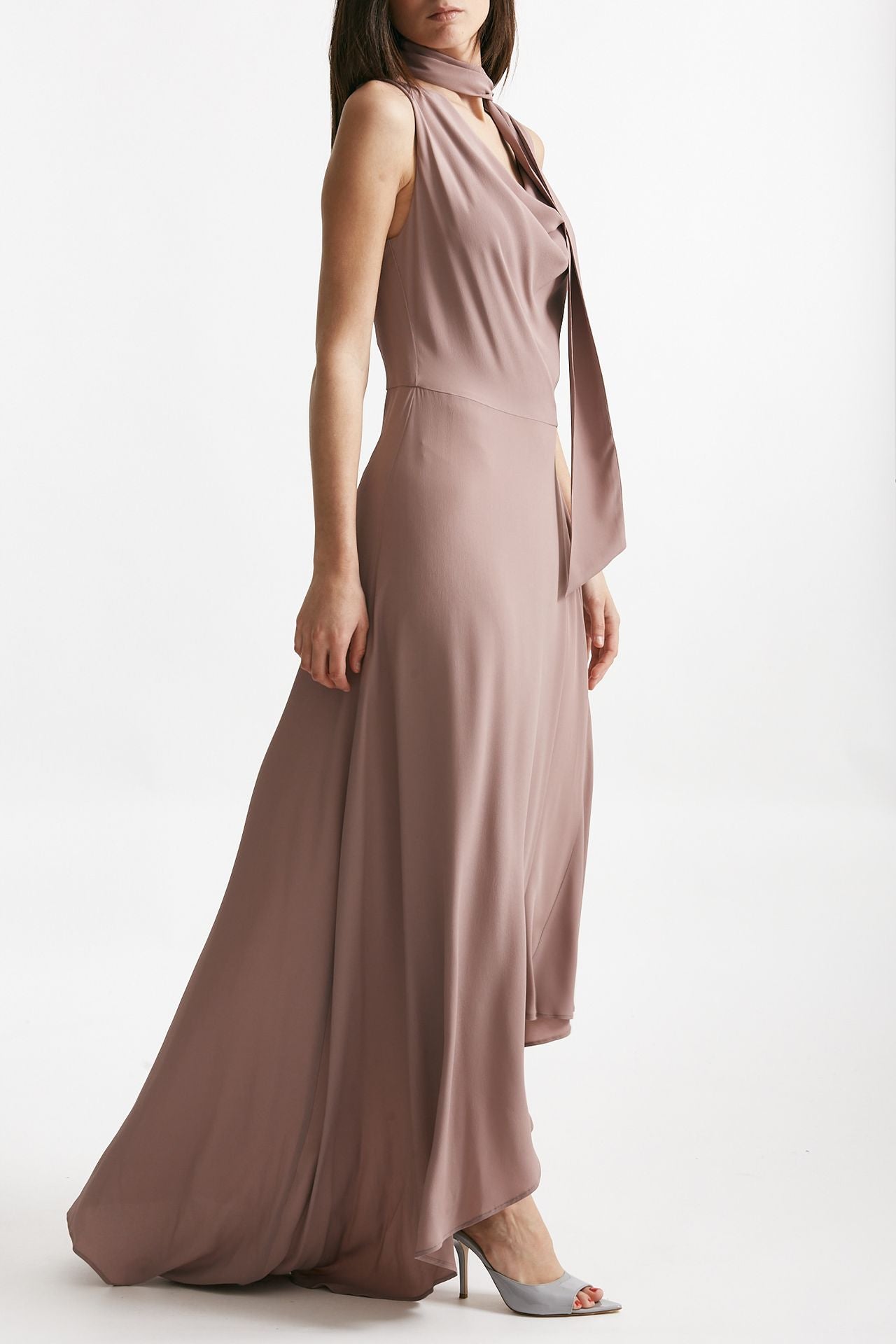 abito lungo rosa cipolla donna Federica tosi - 4