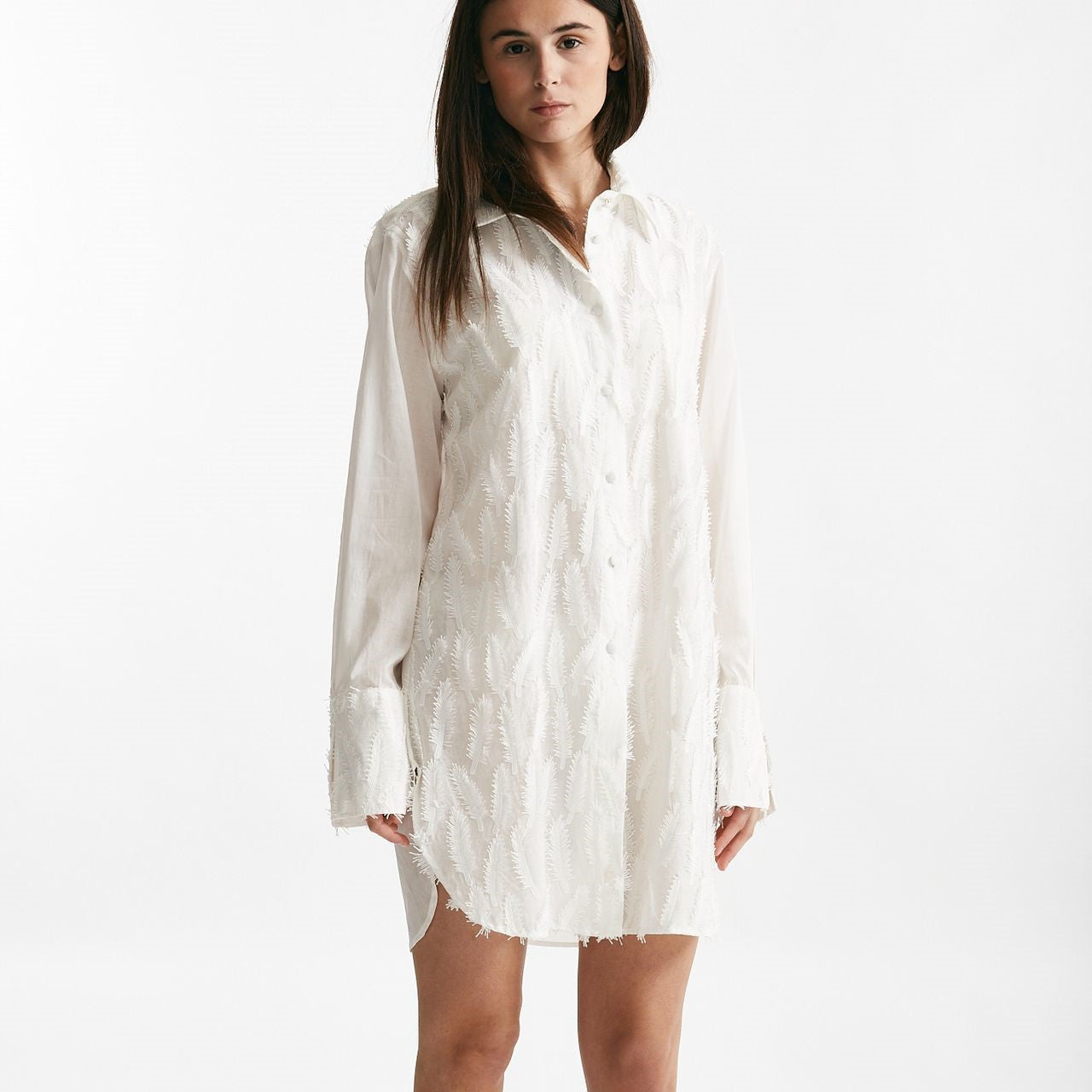 abito camicia lavorato bianco donna Federica tosi - 7