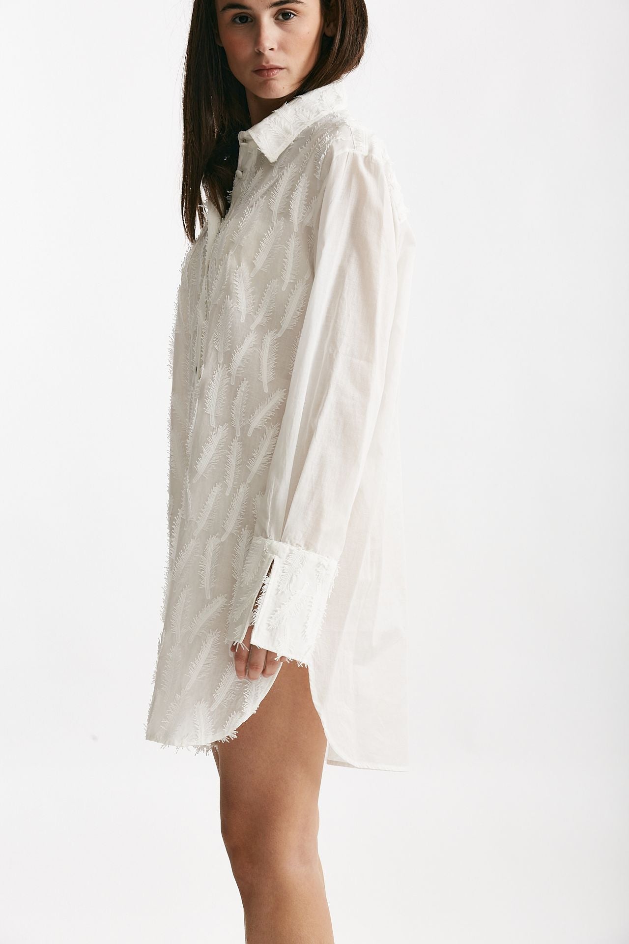 abito camicia lavorato bianco donna Federica tosi - 2