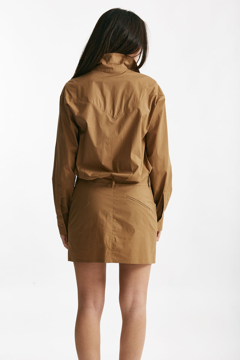 abito in cotone cammello donna Federica tosi - 3