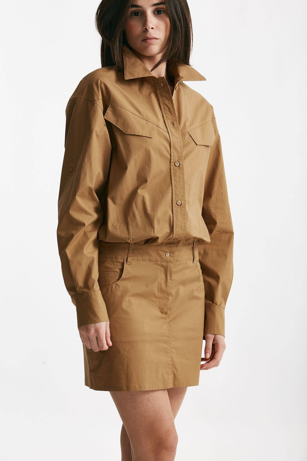abito in cotone cammello donna Federica tosi - 4