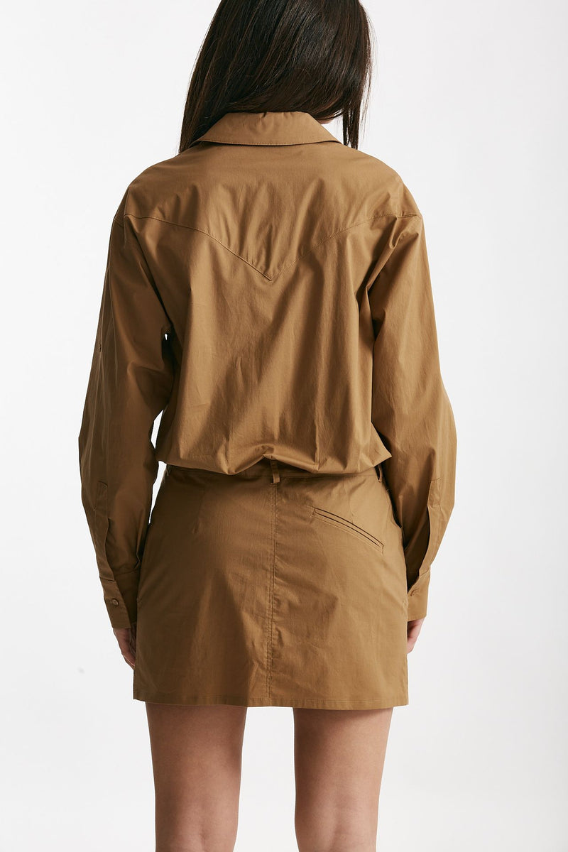 abito in cotone cammello donna Federica tosi - 5