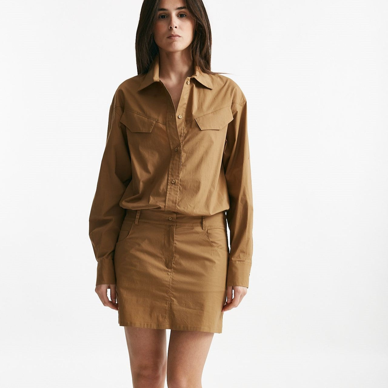 abito in cotone cammello donna Federica tosi - 9