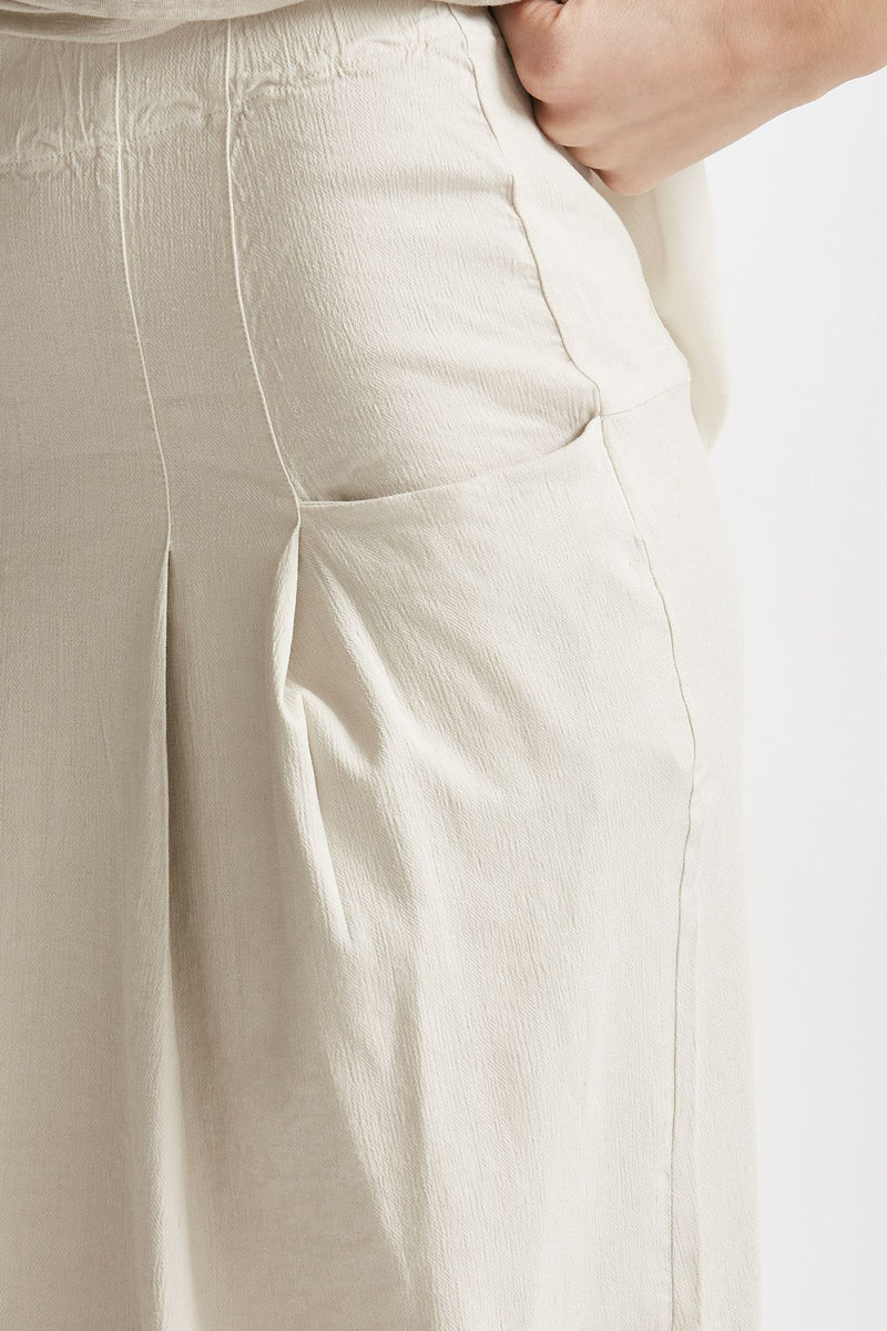 gonna midi in cotone beige donna Transit par such - 4