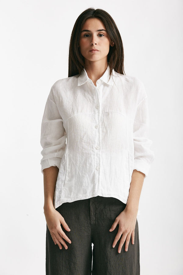 camicia in lino bianco donna Transit par such