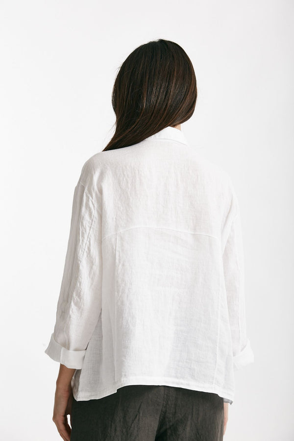 camicia in lino bianco donna Transit par such