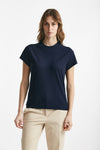 t-shirt basic ice-cotton blu aperto   donna Zanone - 4