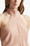 top in misto seta rosa cipria donna Zanone - 4