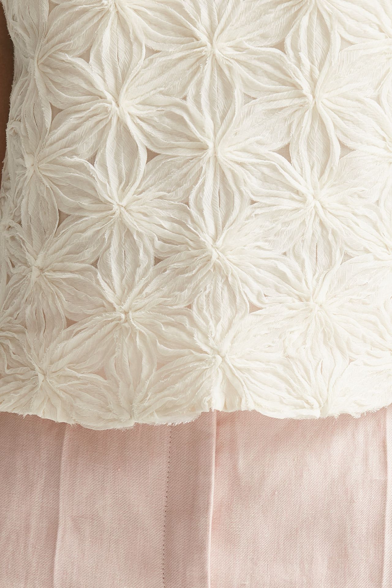 top ricamato panna girocollo donna Zanone - 5