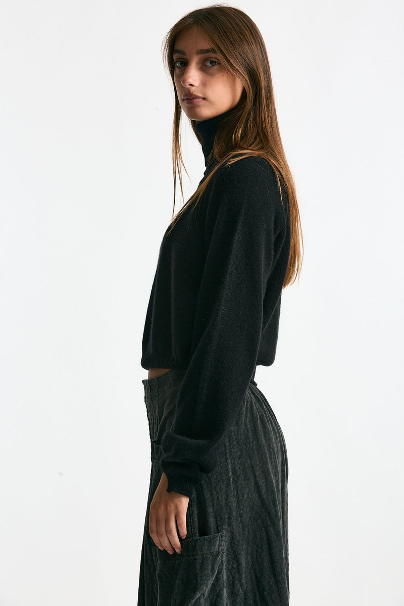 Maglia dolcevita nero donna Trentatreundici - 2