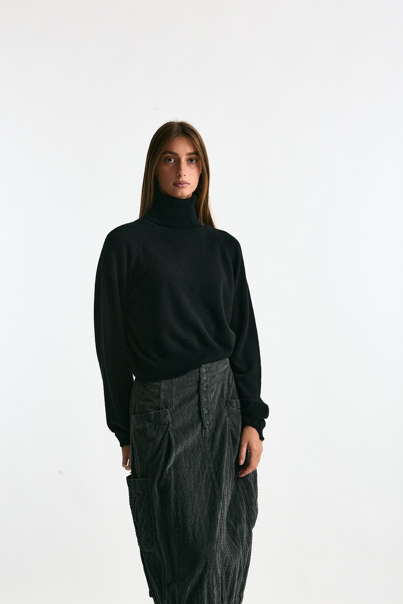 Maglia dolcevita nero donna Trentatreundici - 4