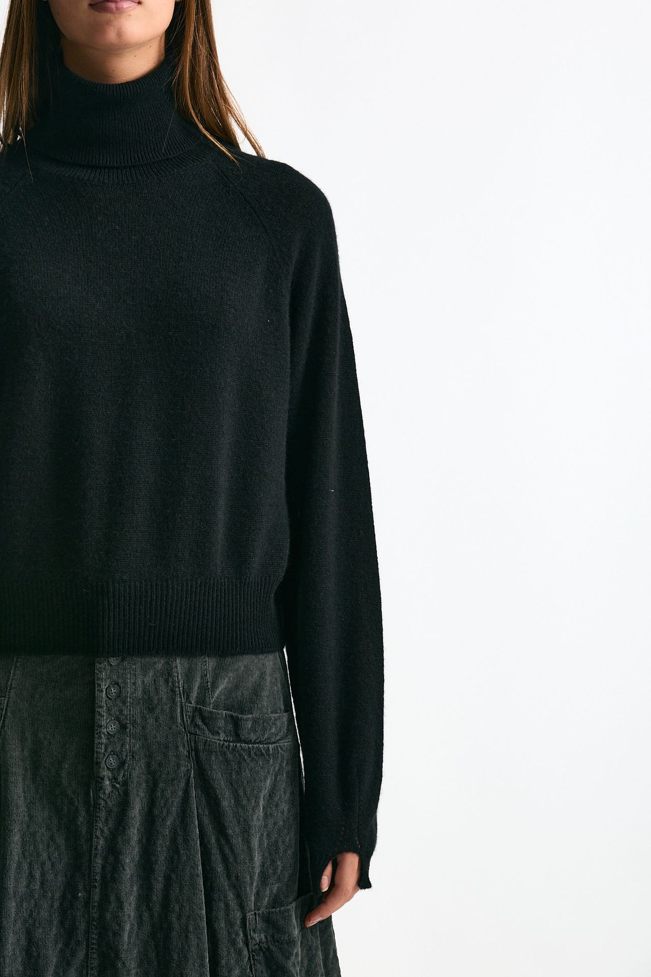 Maglia dolcevita nero donna Trentatreundici - 6