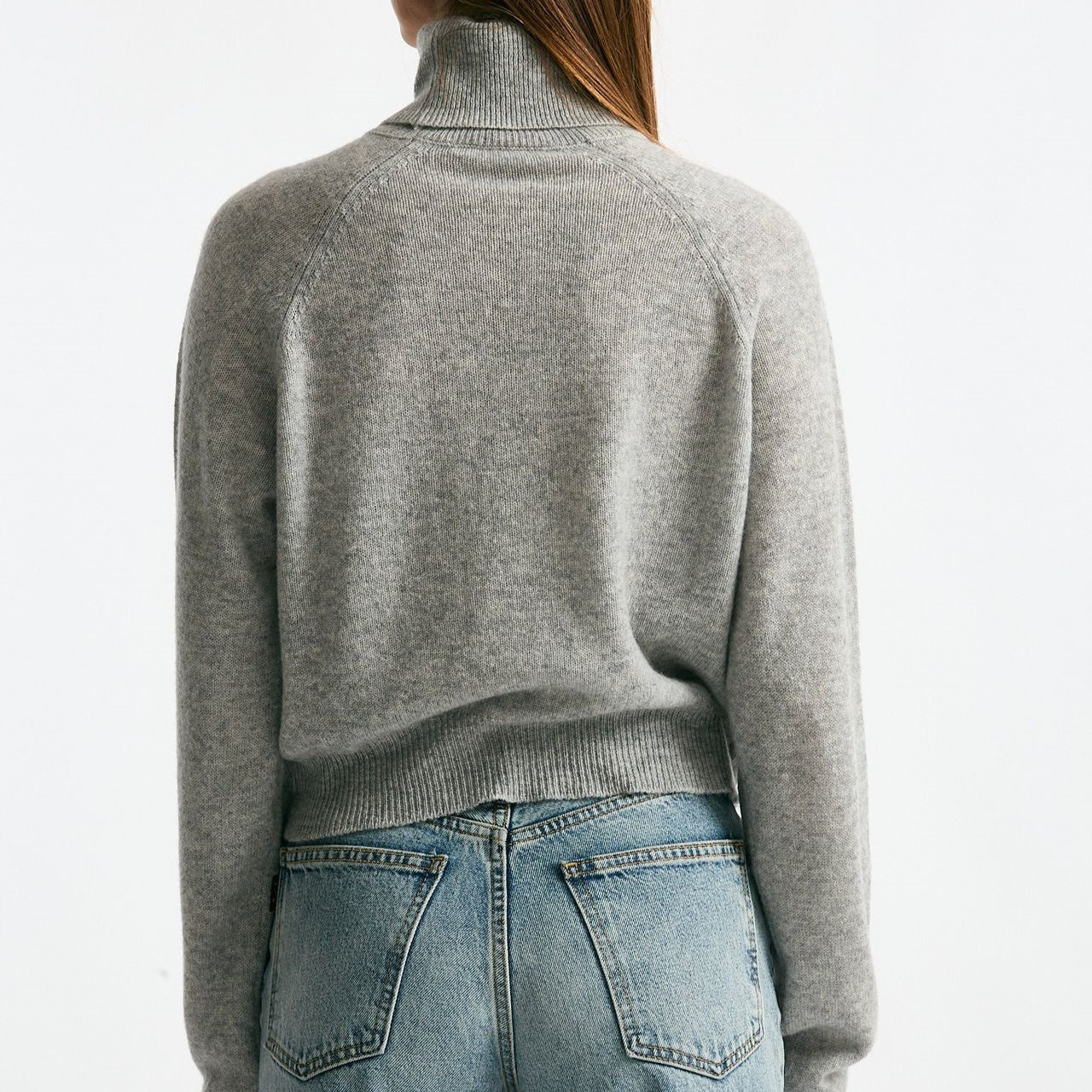 Maglia dolcevita grigio melange donna Trentatreundici - 6