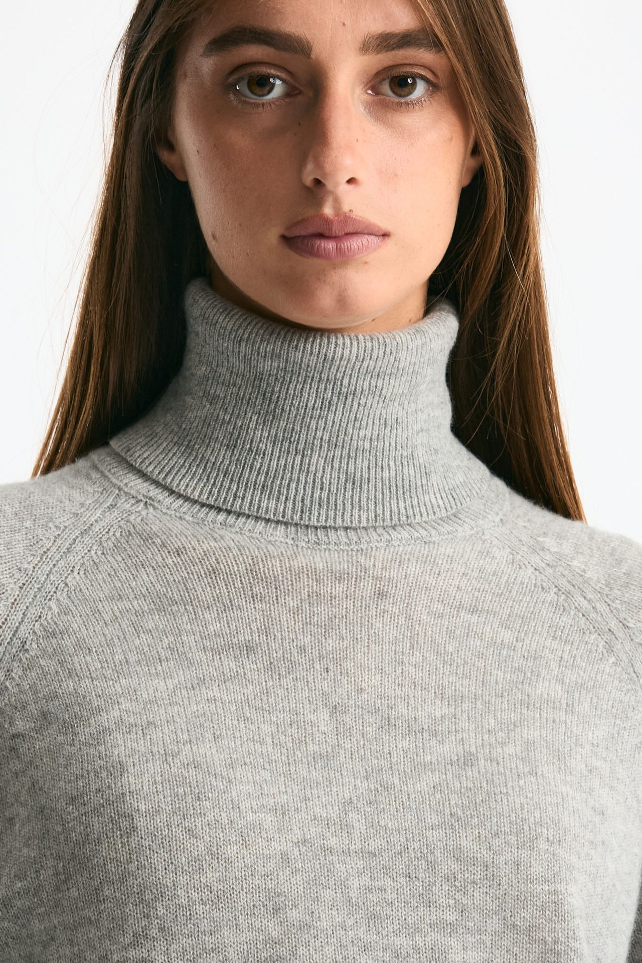 Maglia dolcevita grigio melange donna Trentatreundici - 4