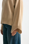 Maglia over in cashmere beige donna Trentatreundici - 6