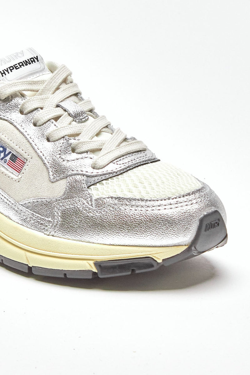 Sneakers HYPERWAY - HYLW-EM03 in mesh e pelle laminata donna Autry - 5