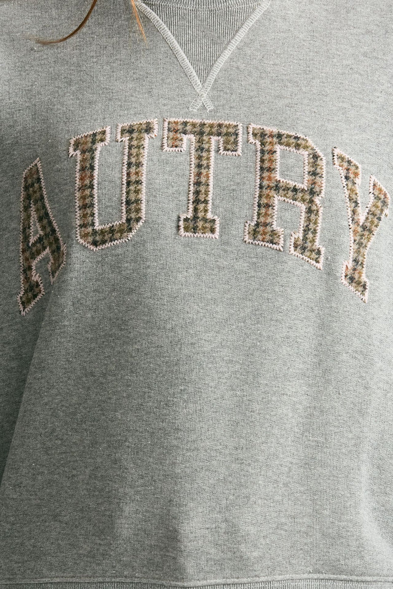 Felpa over grigio dettagli rosa donna Autry - 5