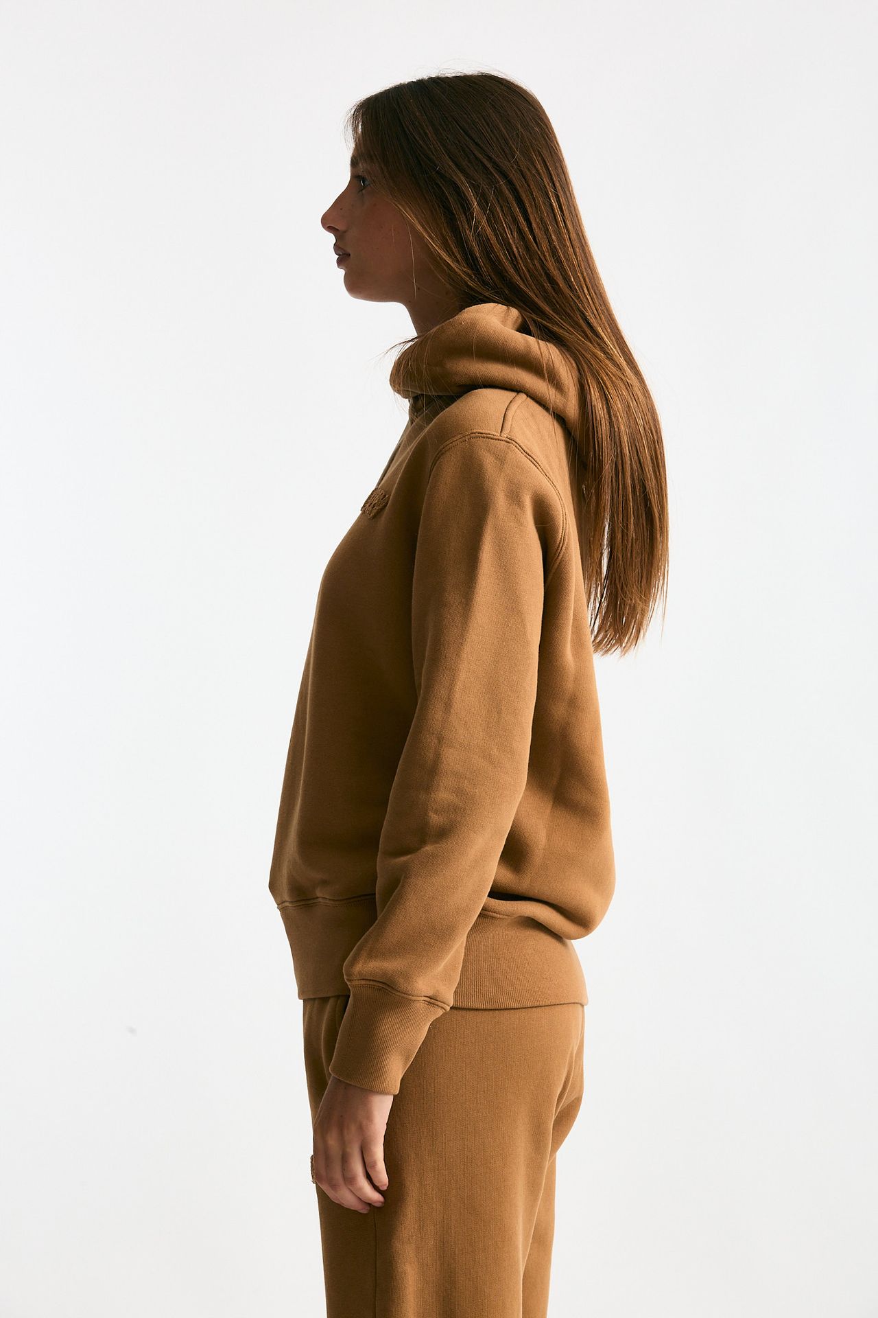 Felpa con cappuccio cammello donna Autry - 2