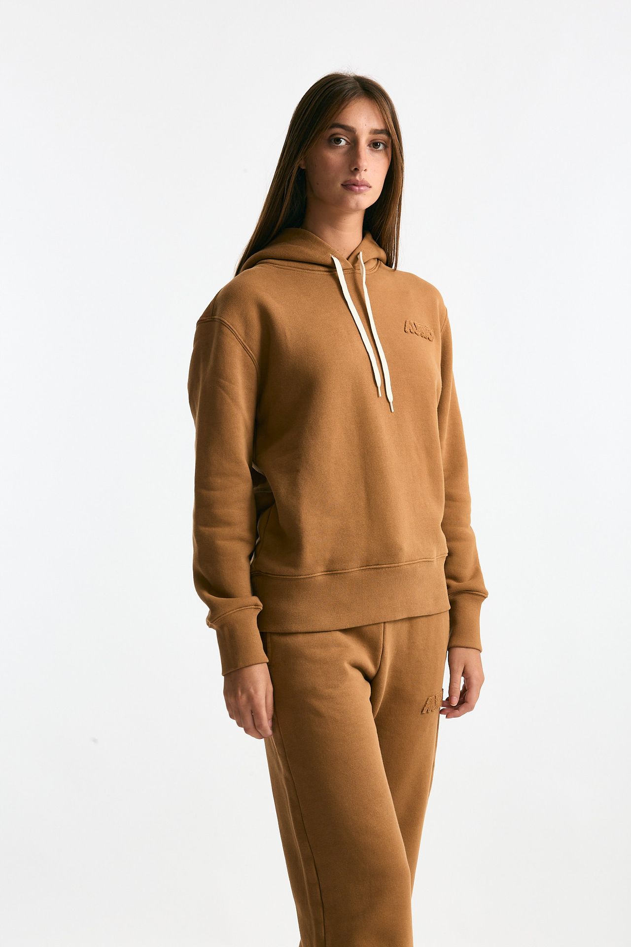 Felpa con cappuccio cammello donna Autry - 5