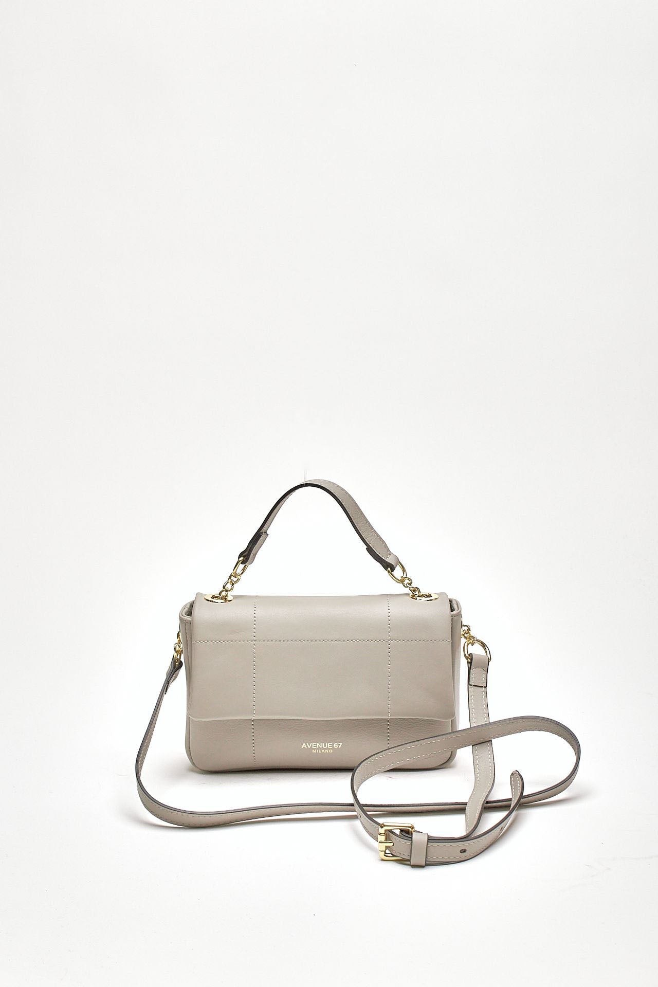 Borsa SMOOTH a mano in pelle perla donna Avenue 67 - 4