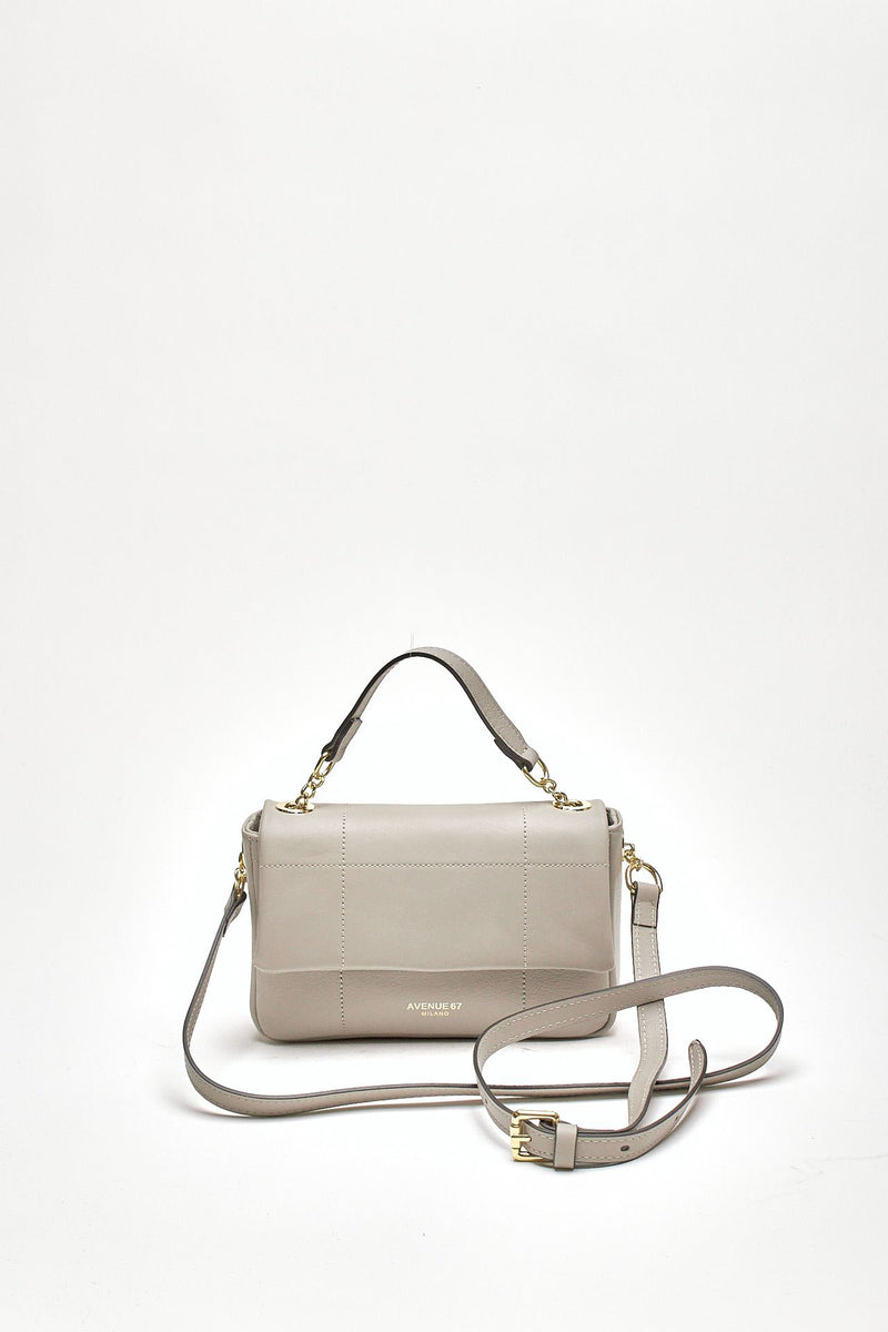 Borsa SMOOTH a mano in pelle perla donna Avenue 67 - 4