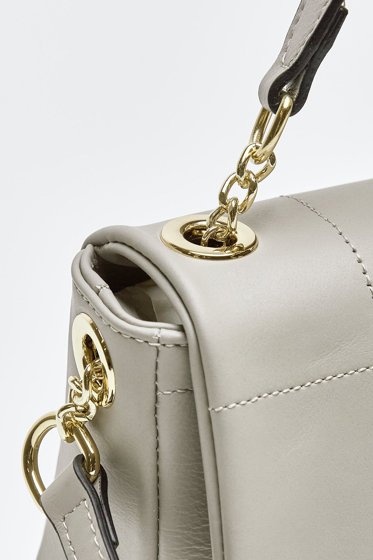 Borsa SMOOTH a mano in pelle perla donna Avenue 67 - 5