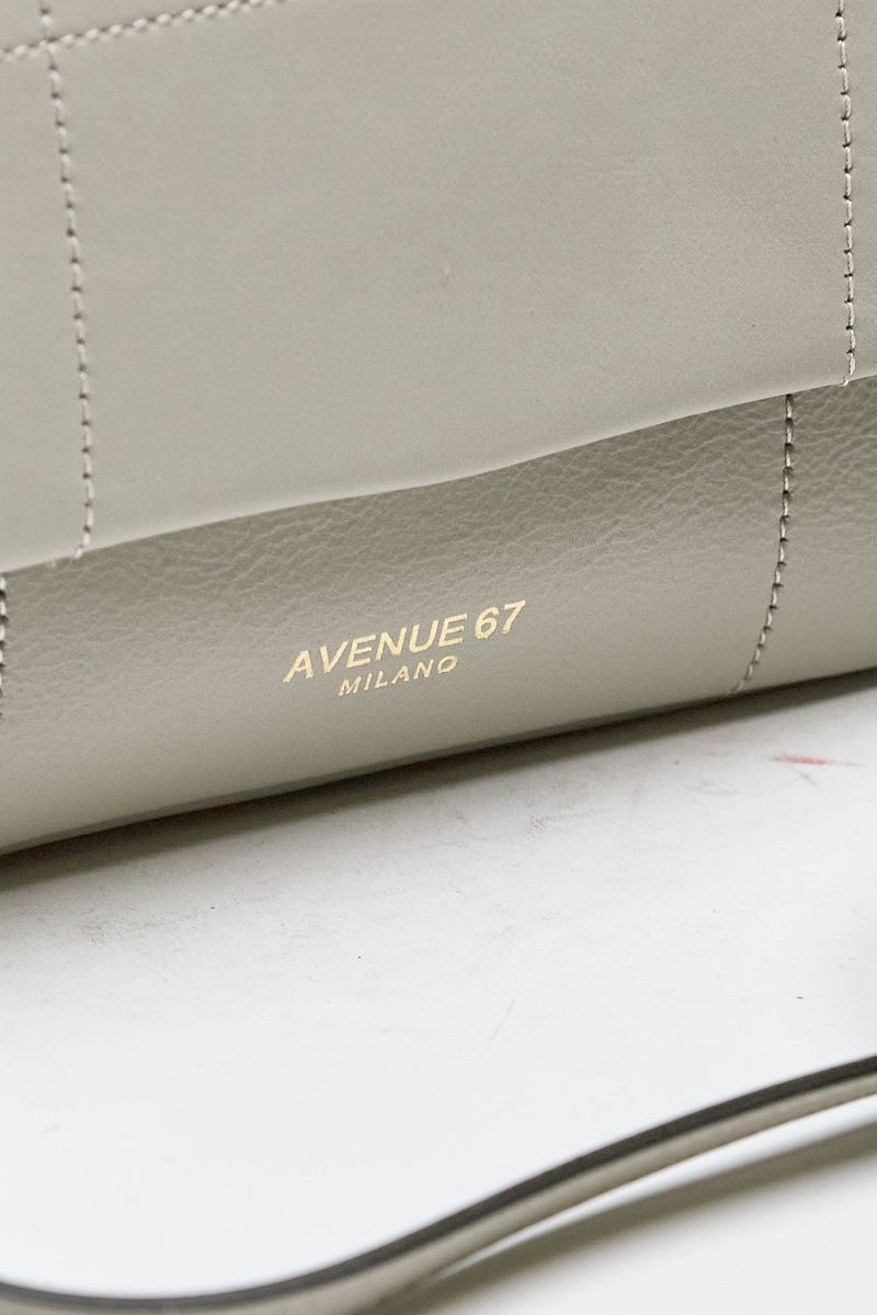 Borsa SMOOTH a mano in pelle perla donna Avenue 67 - 7