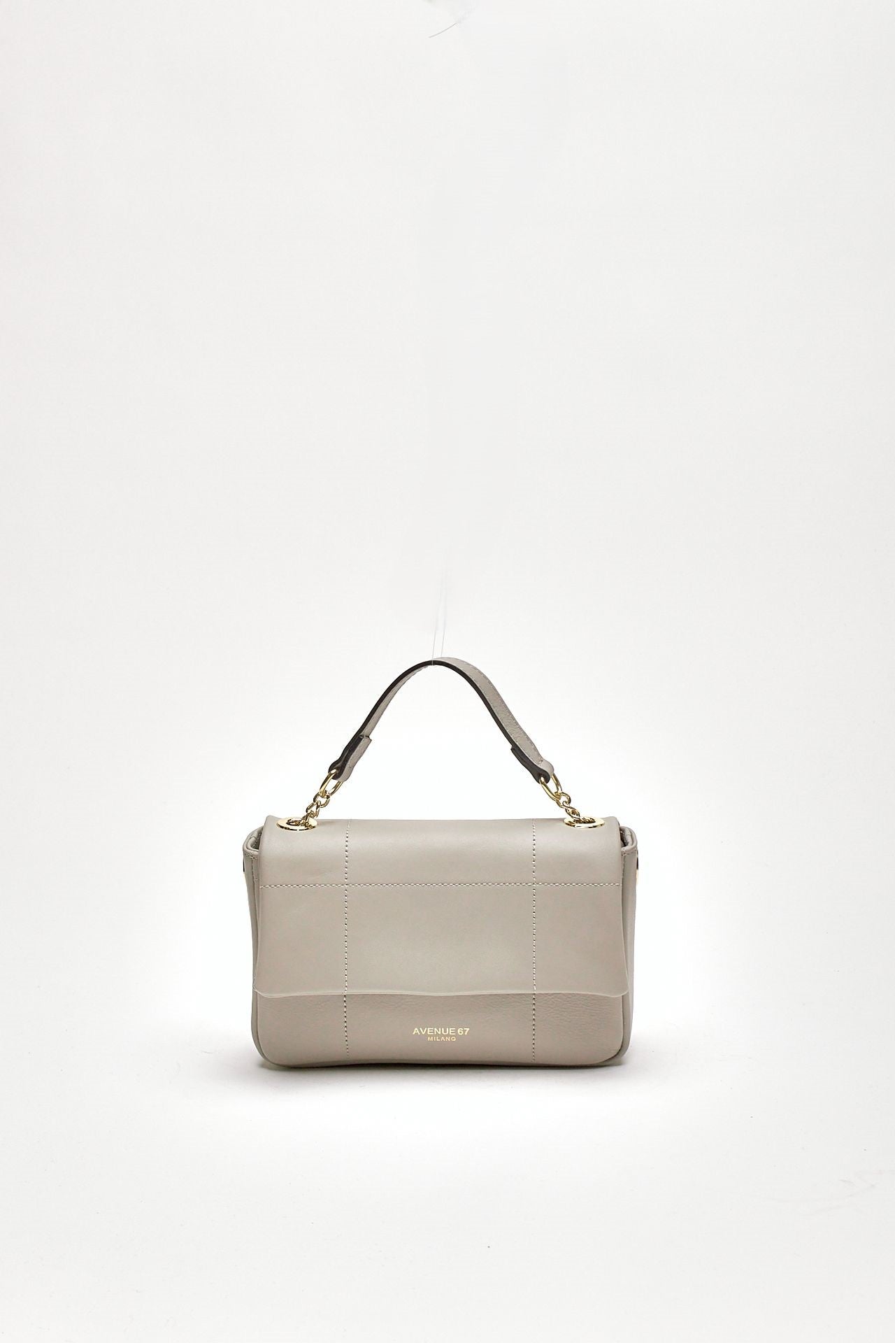 Borsa SMOOTH a mano in pelle perla donna Avenue 67 - 1