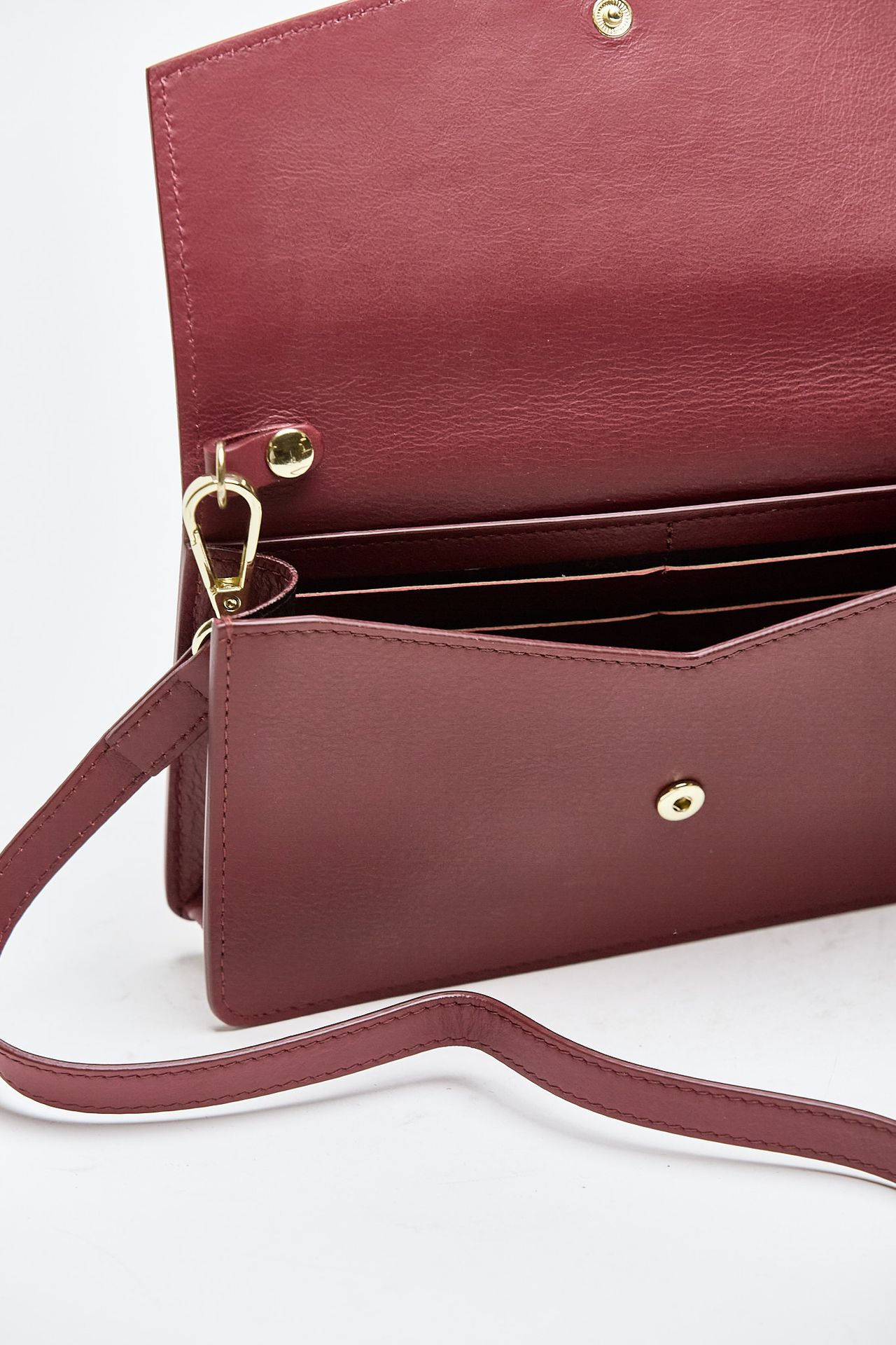 Mini borsa in pelle NEW TRAVEL bordeaux donna Avenue 67 - 8