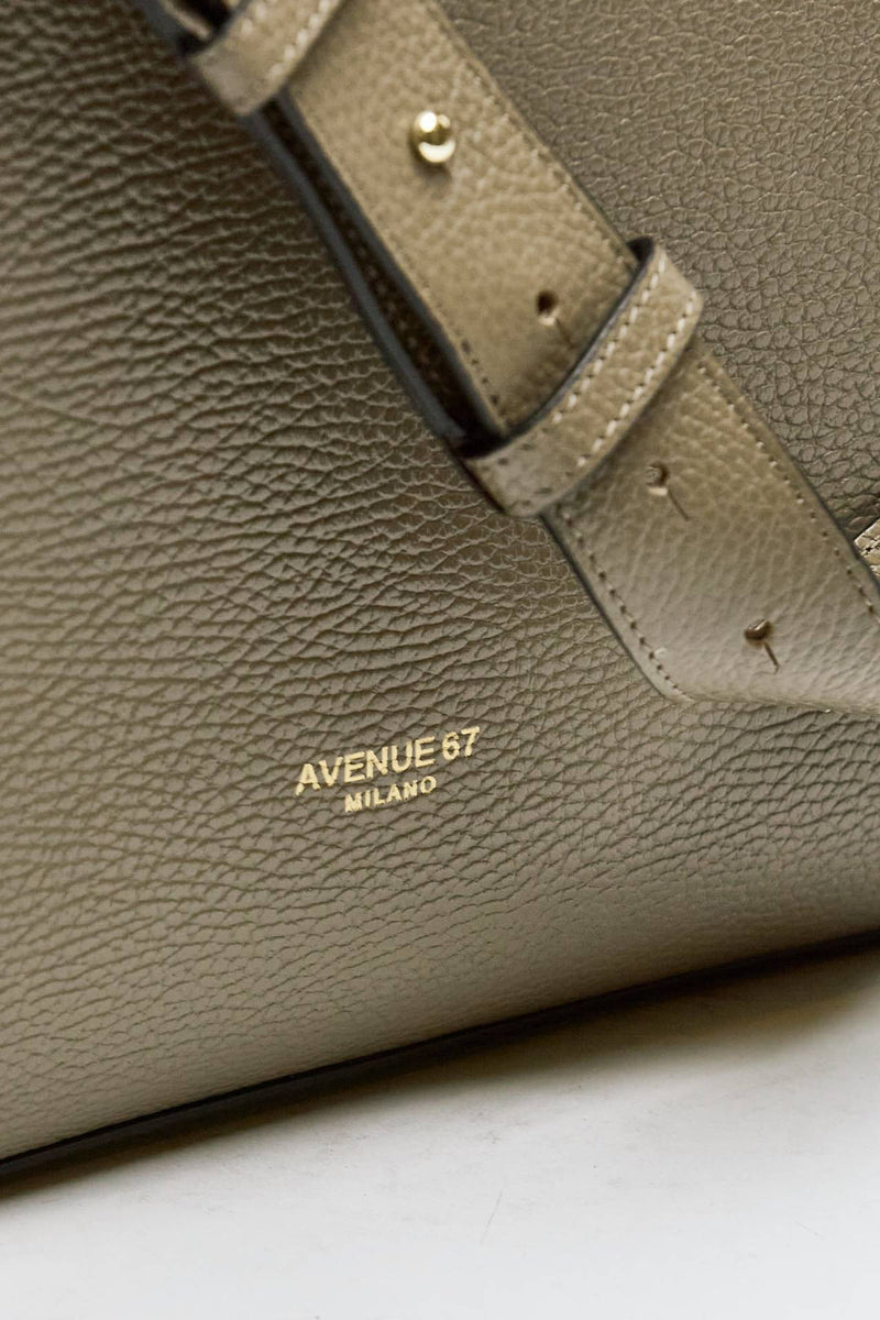 Borsa morbida ESSENTIAL in pelle fango donna Avenue 67 - 4