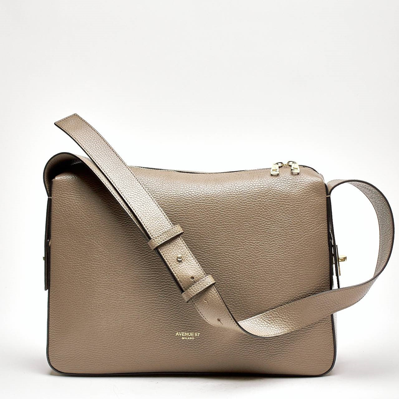 Borsa morbida ESSENTIAL in pelle fango donna Avenue 67 - 8