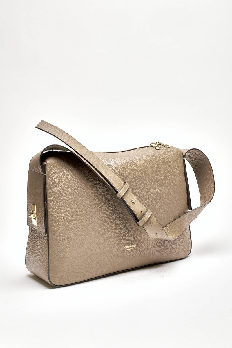 Borsa morbida ESSENTIAL in pelle fango donna Avenue 67 - 2