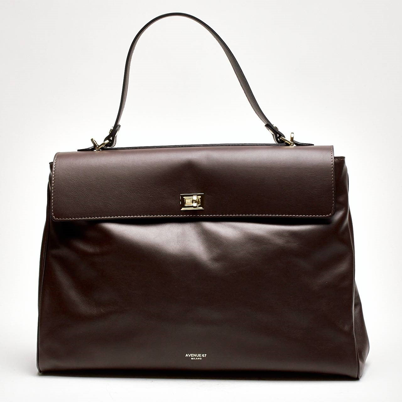 Borsa grande morbida FULL LEATHER marrone donna Avenue 67 - 8