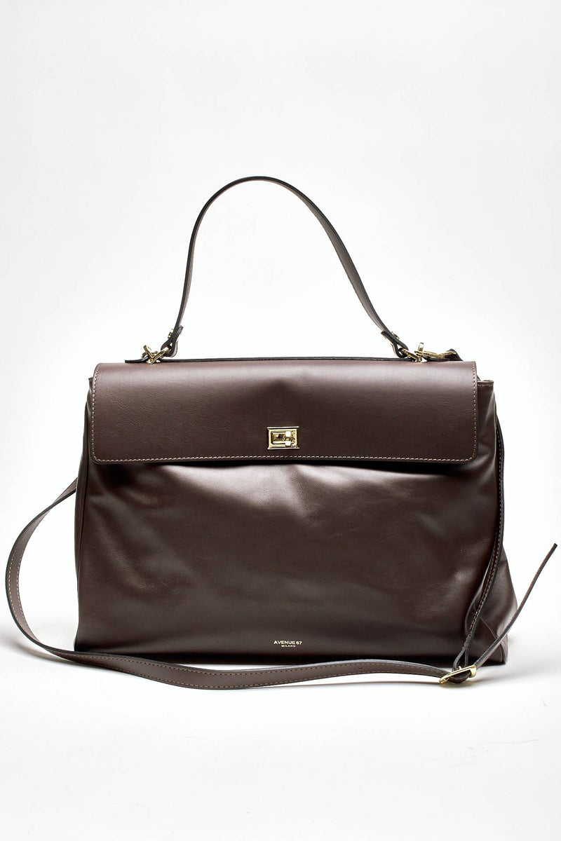 Borsa grande morbida FULL LEATHER marrone donna Avenue 67 - 4