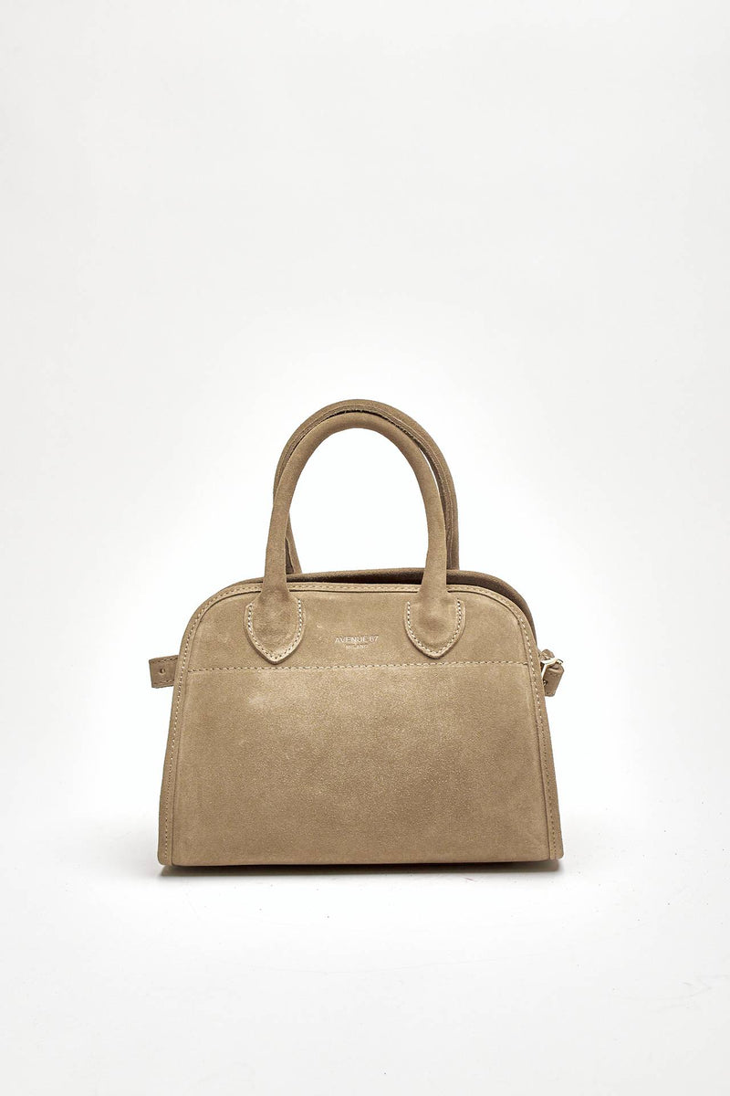 Borsa semirigida MELODY TOY in pelle tortora donna Avenue 67 - 1