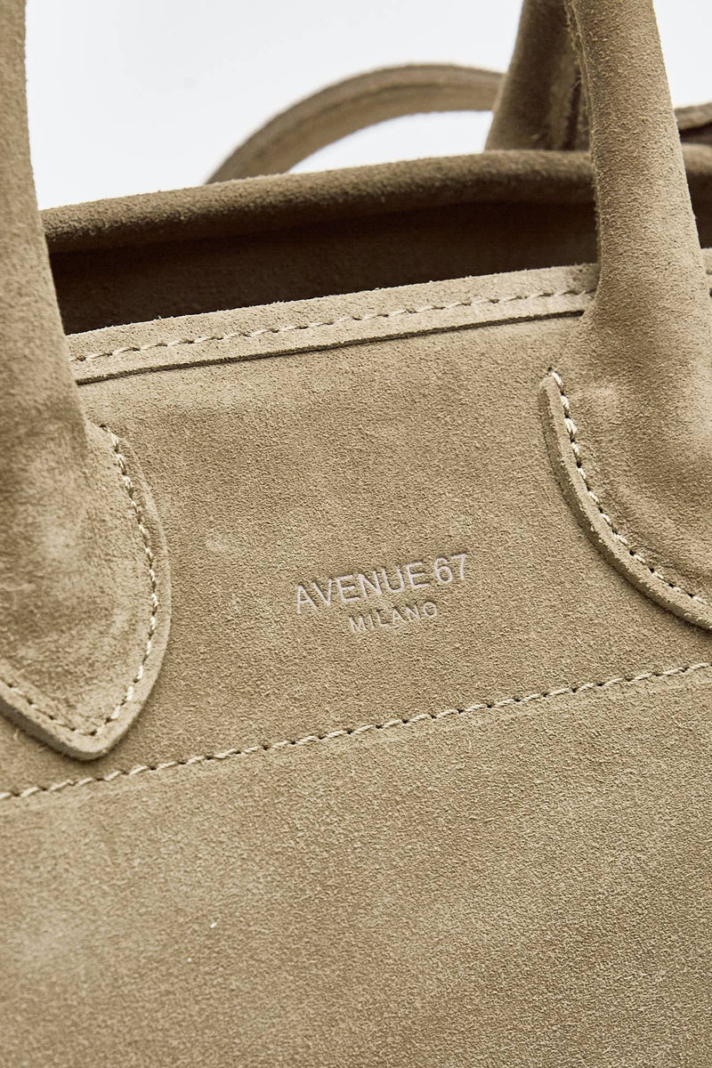 Borsa semirigida MELODY TOY in pelle tortora donna Avenue 67 - 5